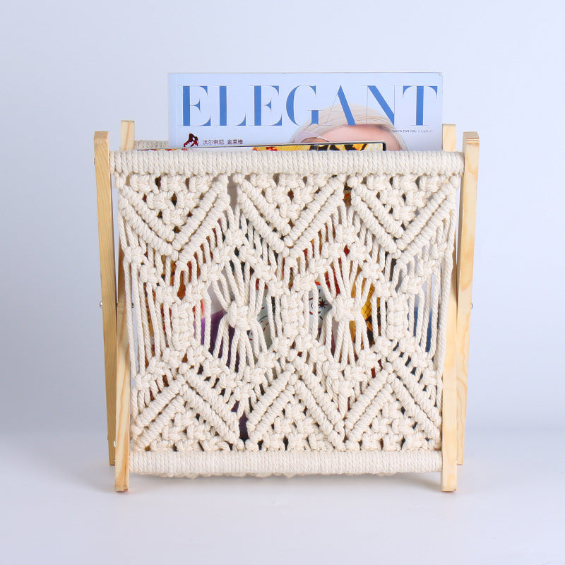 Macrame Magazine Rack Acalora