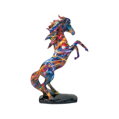 Artful Running Horse Sculpture Acalora