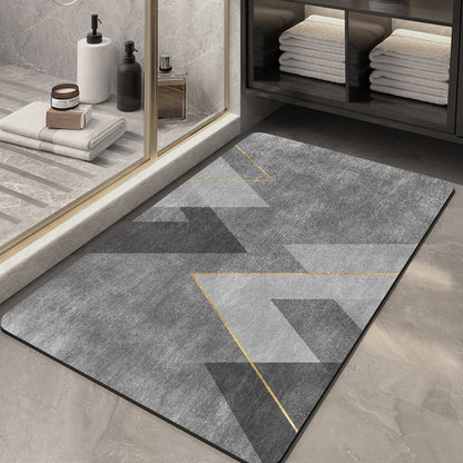 Elegant Monogrammed Bathroom Mat Acalora
