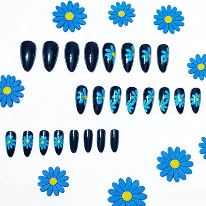 Artistic Floral Design Nail Art Acalora