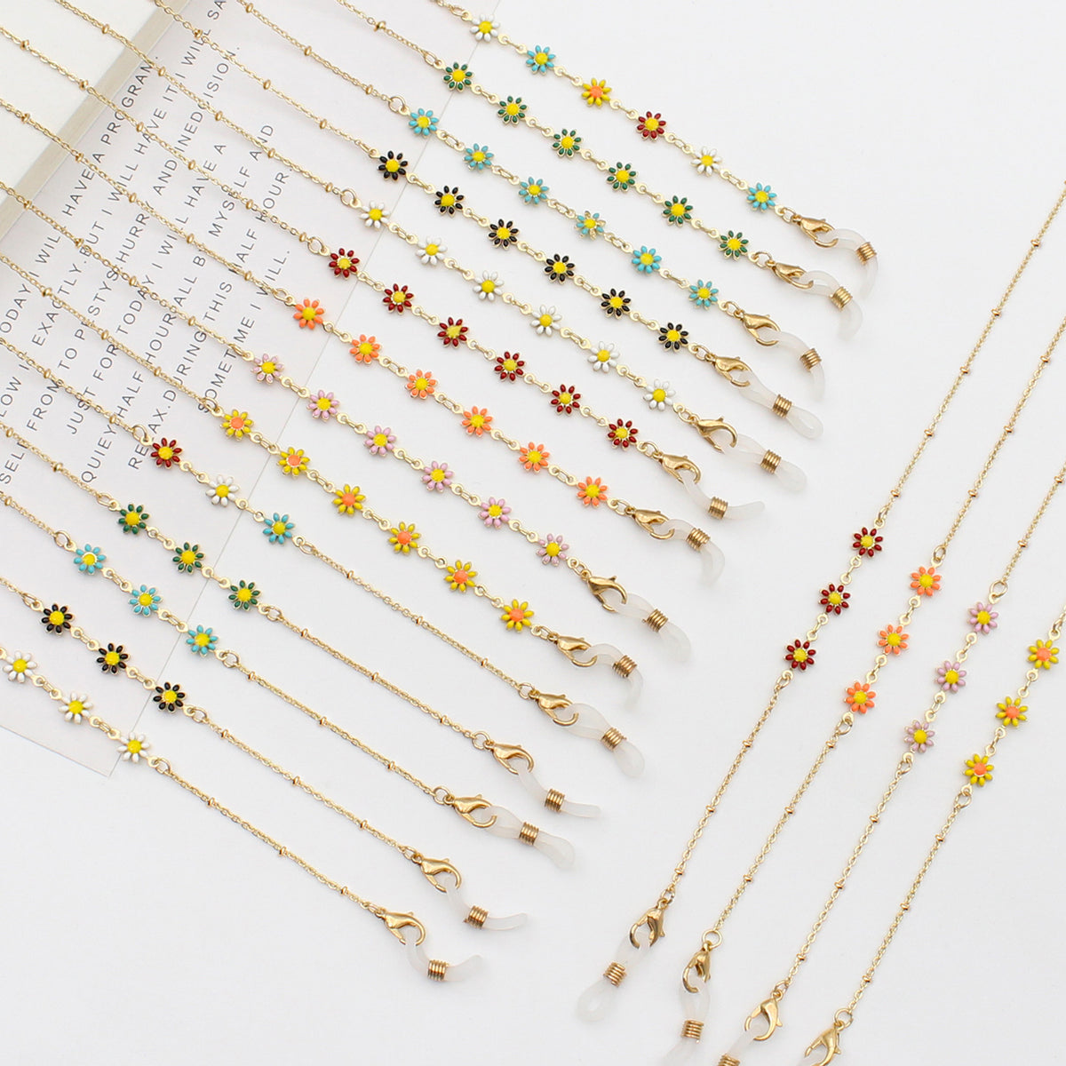 Floral Themed Eyewear Chain Acalora