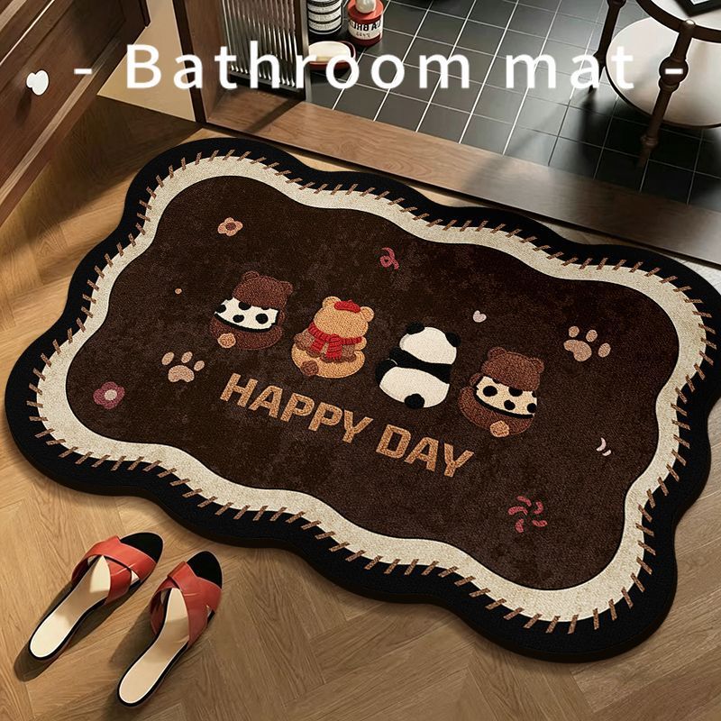 Playful Cartoon Bath Mat