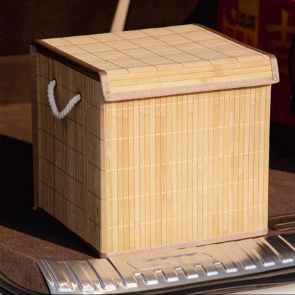 Laundry basket made of natural bamboo Acalora