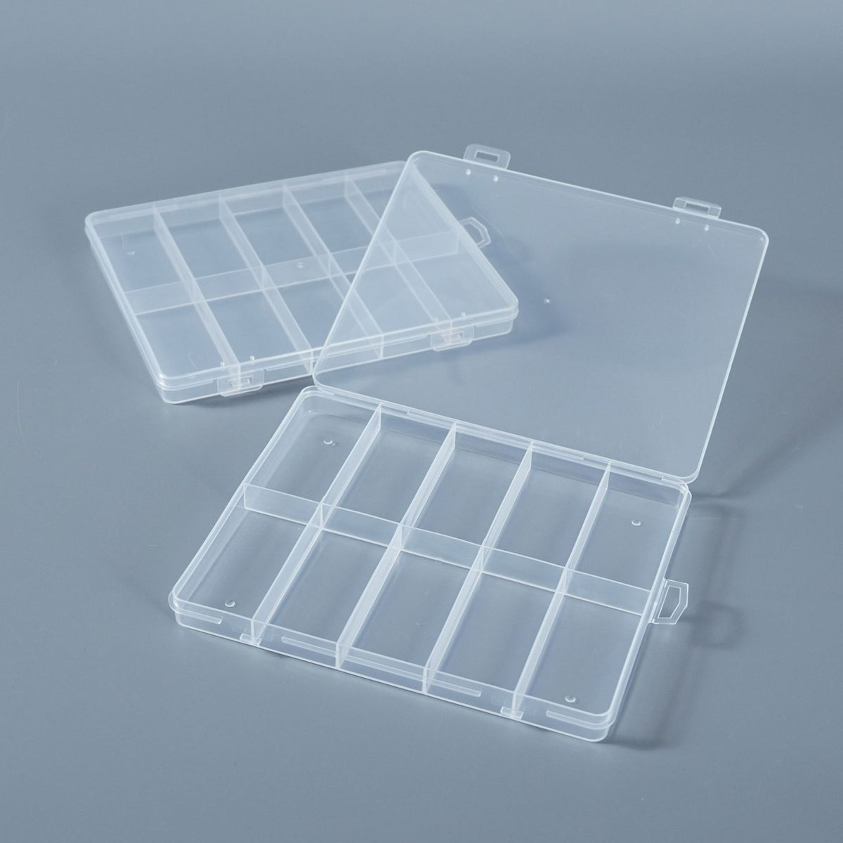 Multi-Divisional Clear Craft Storage Case Acalora