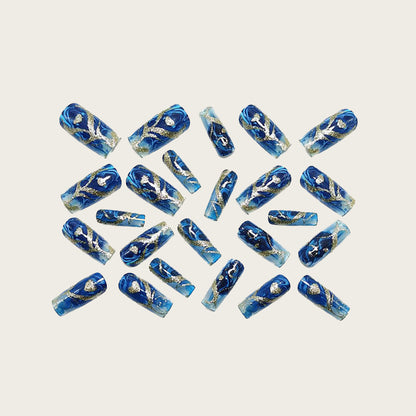 Nail art in maritime elegance design Acalora