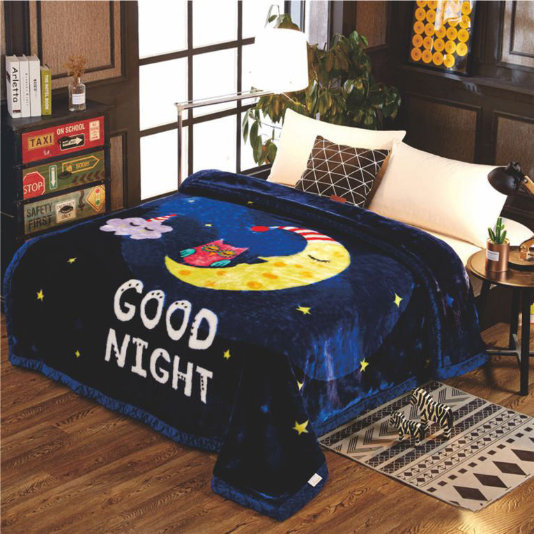 Decorative Fleece Throw Blanket
