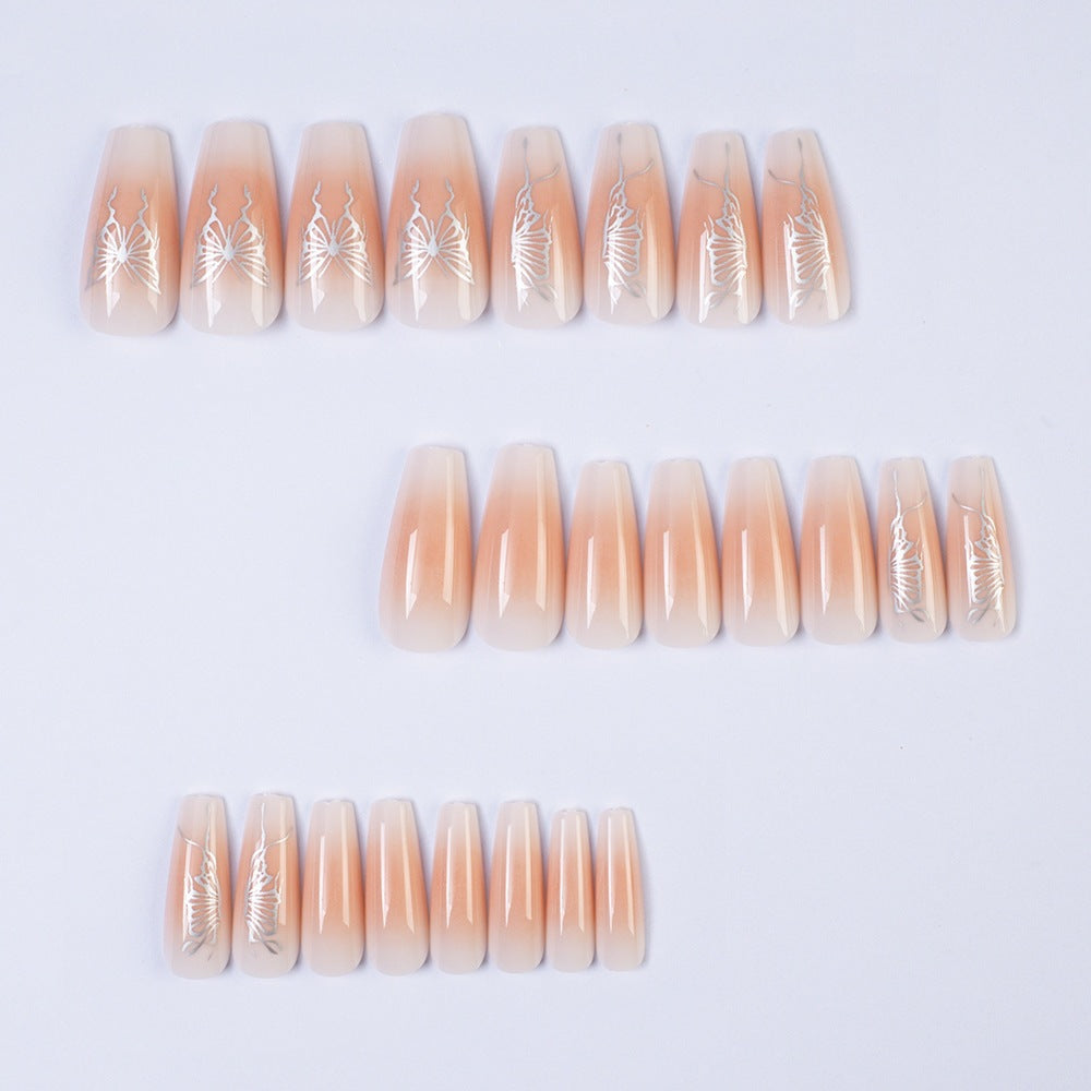 Artifical nails with elegant butterfly design Acalora