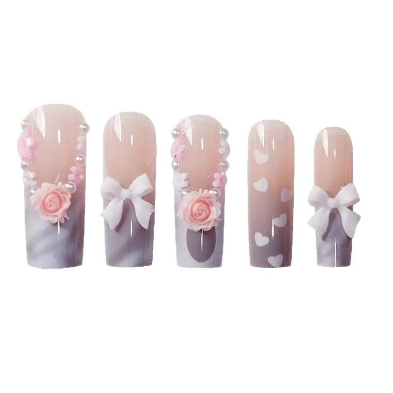 Decorative Heart-Themed Nail Wraps Acalora