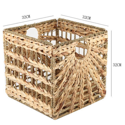 Rustic Decorative Basket Made of Natural Fibers Acalora