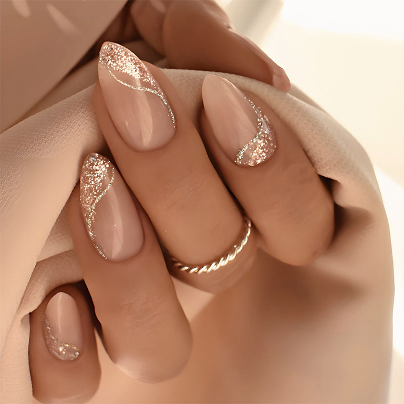 Glittering Elegant Press-On Nail Set Acalora