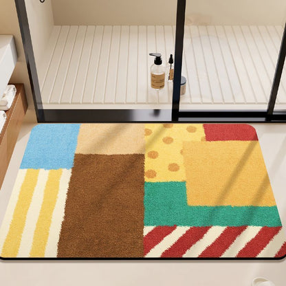 Cute Bear-Themed Bath Mat