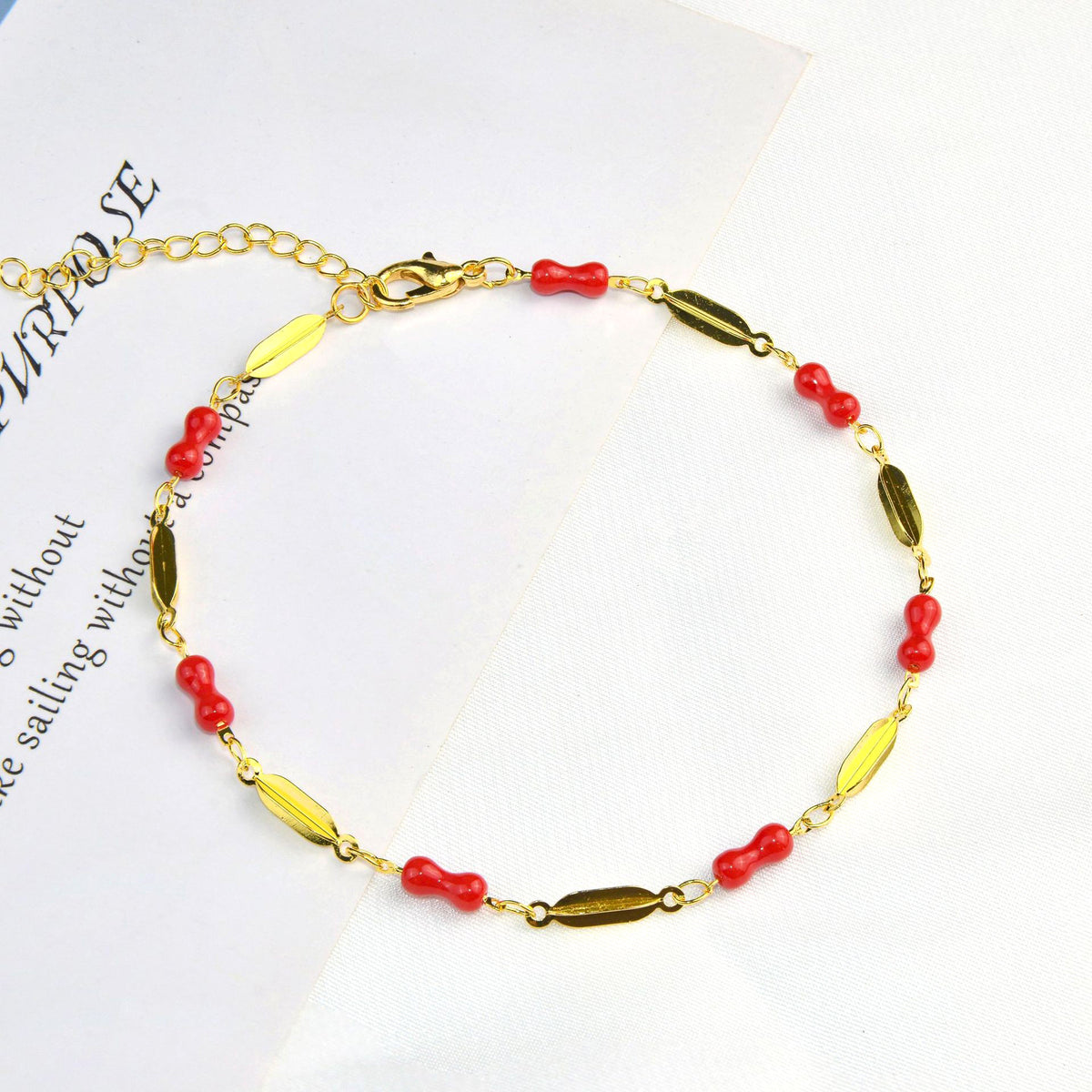 Elegant Gemstone Anklet Acalora