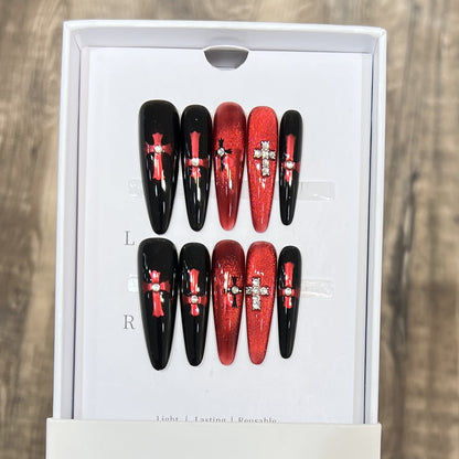 Glamorous Stiletto Press-On Nail Set Acalora