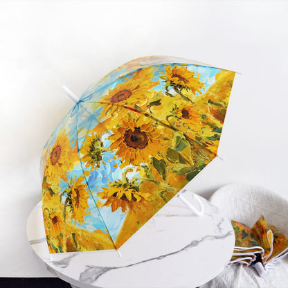 Ladies' umbrella with vibrant sunflower motif Karnz