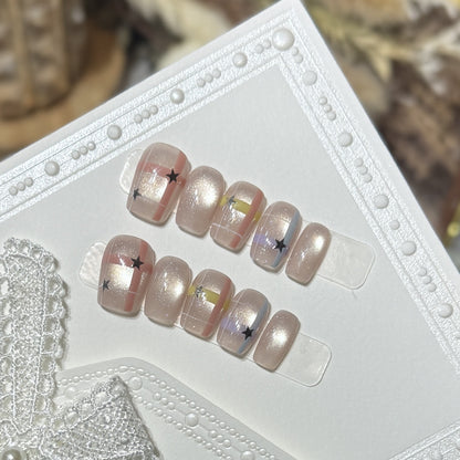Themed Press-On Nail Art Set with Hello Kitty Designs Acalora