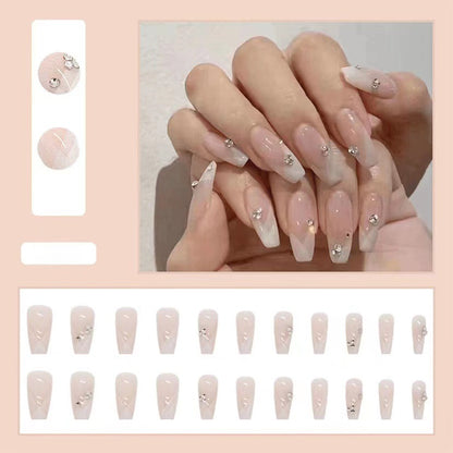 Sparkling Rhinestone Press-On Nail Set Acalora