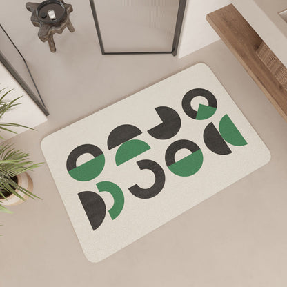 Modern Geometric Patterned Bath Mat
