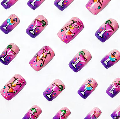 Summer Cocktail Nail Art Acalora