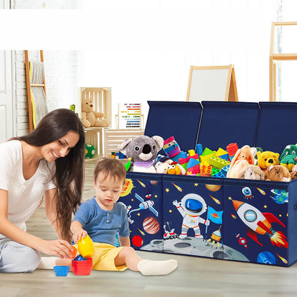 Robust storage chest with removable lid and carrying handles Acalora