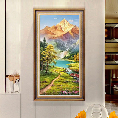 Elegant Swan Landscape Framed Artwork