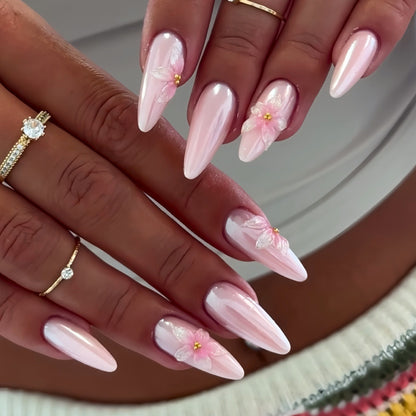 Elegant Floral Nail Art Acalora