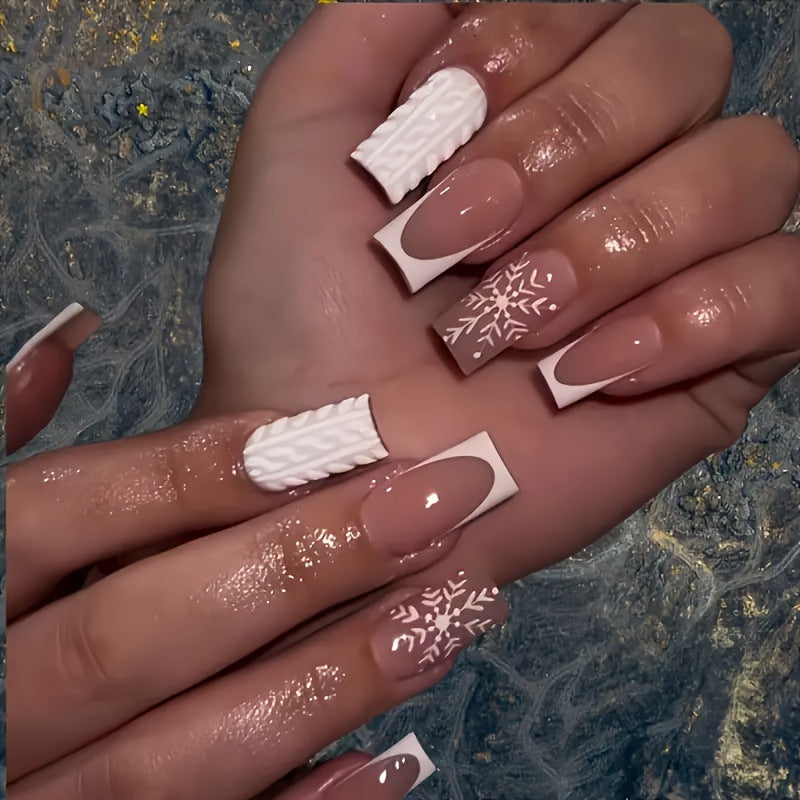 Seasonal French Tip Nail Art Set Acalora