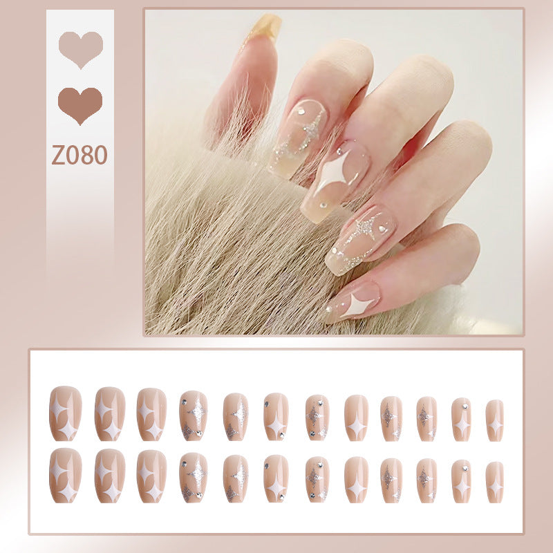 Creative Nail Art Set with Elegant Glitter Design Acalora