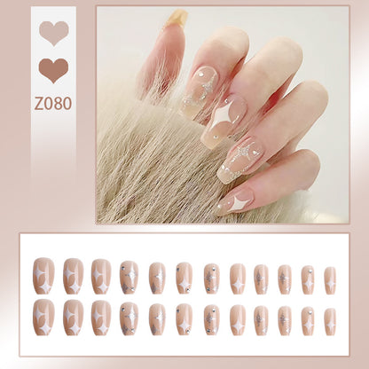 Creative Nail Art Set with Elegant Glitter Design Acalora