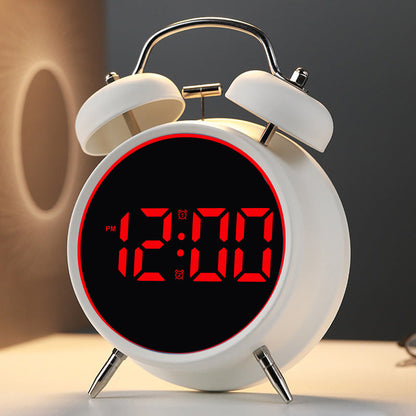 Digital alarm clock with alarm and temperature display