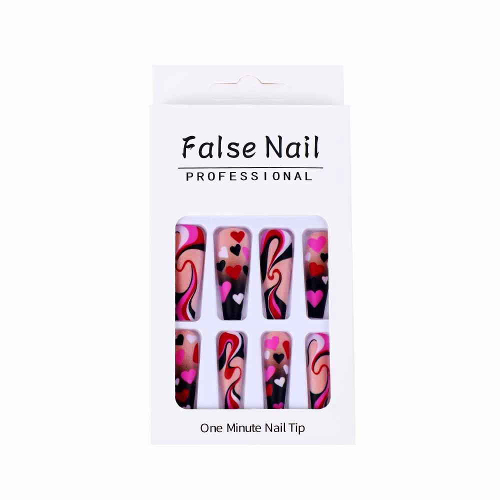 Creative Heart Pattern Art Nails Acalora