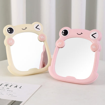 Cute Frog-Themed Handheld Mirror