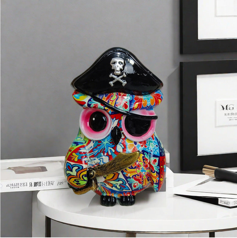 Artful owl figure in maritime design Acalora