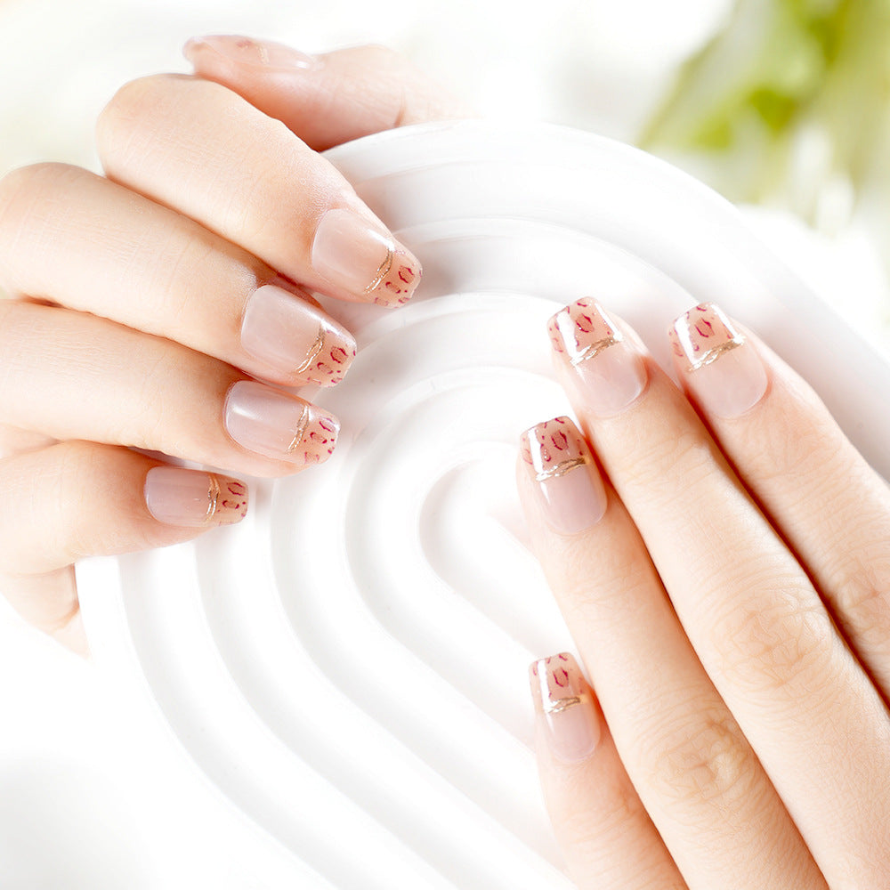 Stylish Artistic Press-On Nail Set Acalora