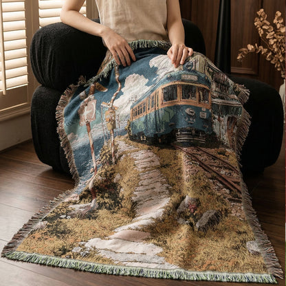Artistic Landscape Throw Blanket