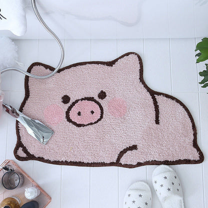 Cartoon Cat-Shaped Bath Mat