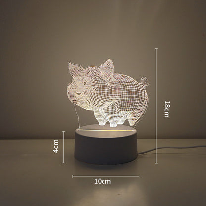 LED Tiger Figure Decorative Lamp