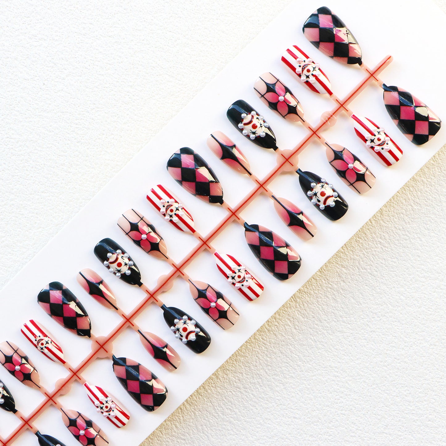 Whimsical Artistic Press-On Nail Set Acalora