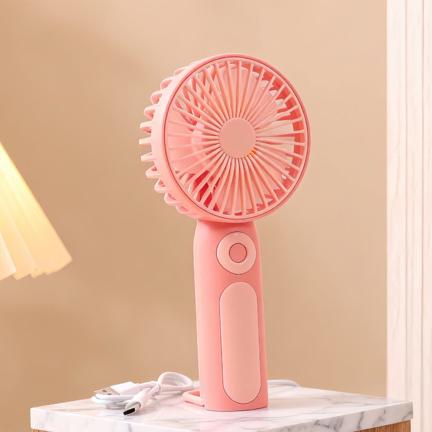 Ladies' Portable Handheld Fan with Ergonomic Handle Karnz