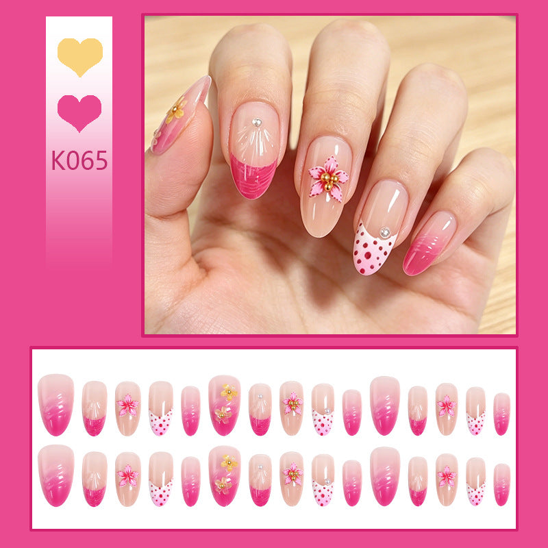 Nail art set with floral and elegant decorations Acalora