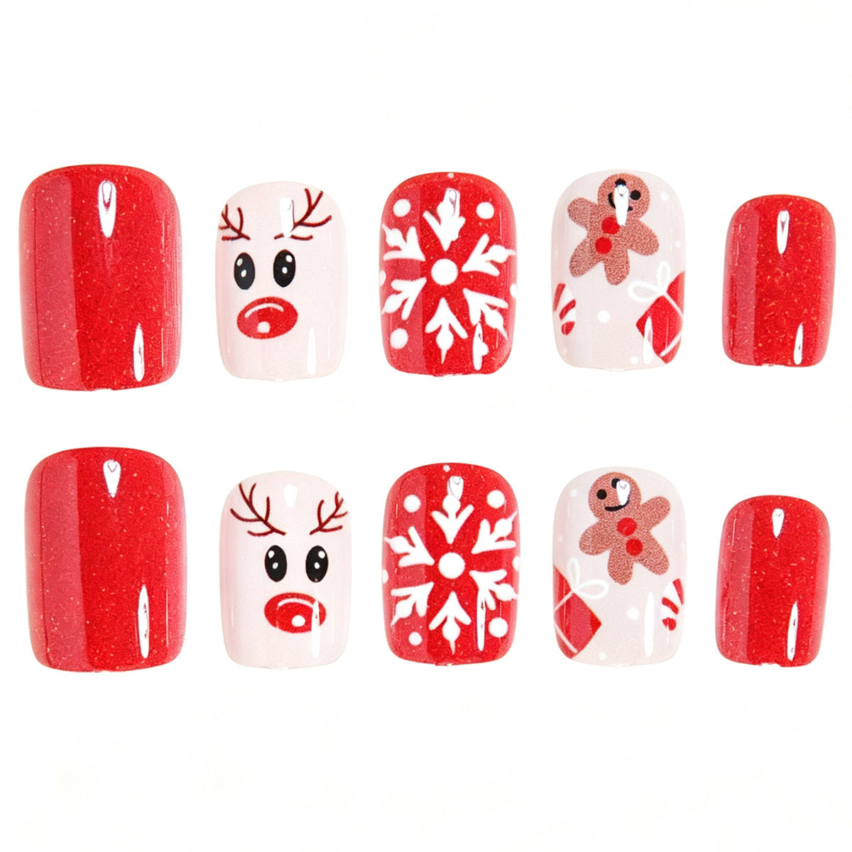 Festive Themed Press-On Nail Art Set Acalora 1788858489