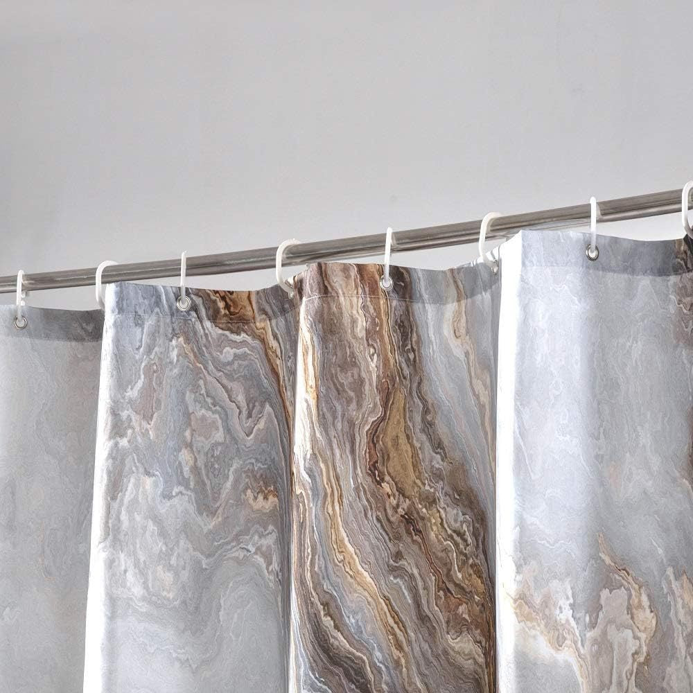 Artistic Marble Print Shower Curtain