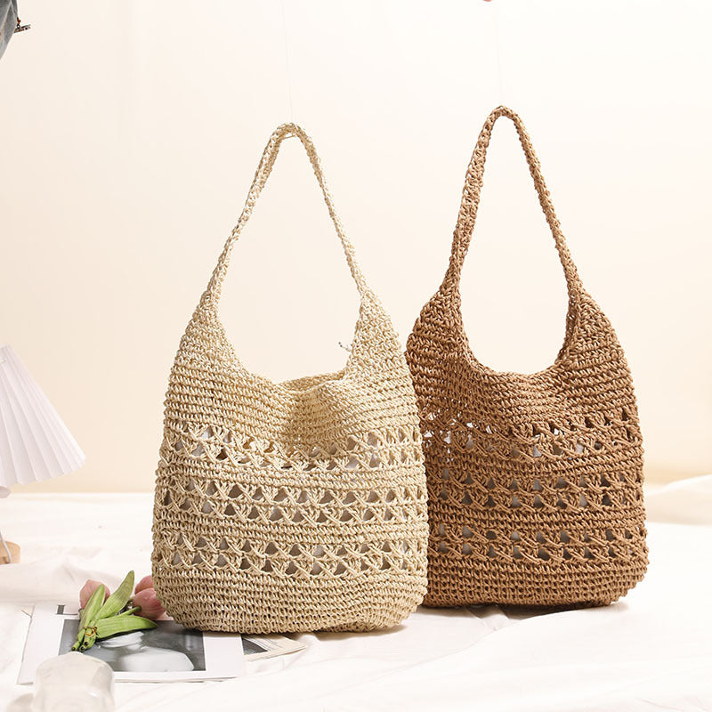 Women's Handmade Cotton Bag with beautiful crochet pattern Karnz