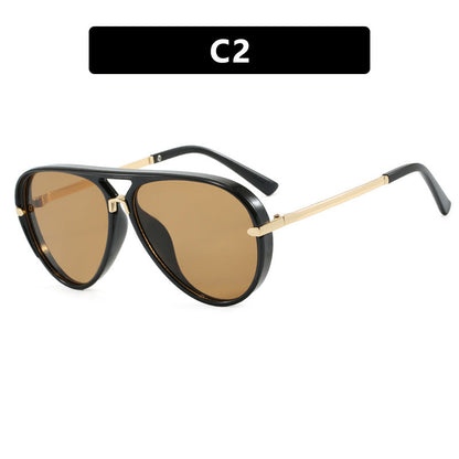 Women's fashion pilot sunglasses with elegant metal accents Bowlift