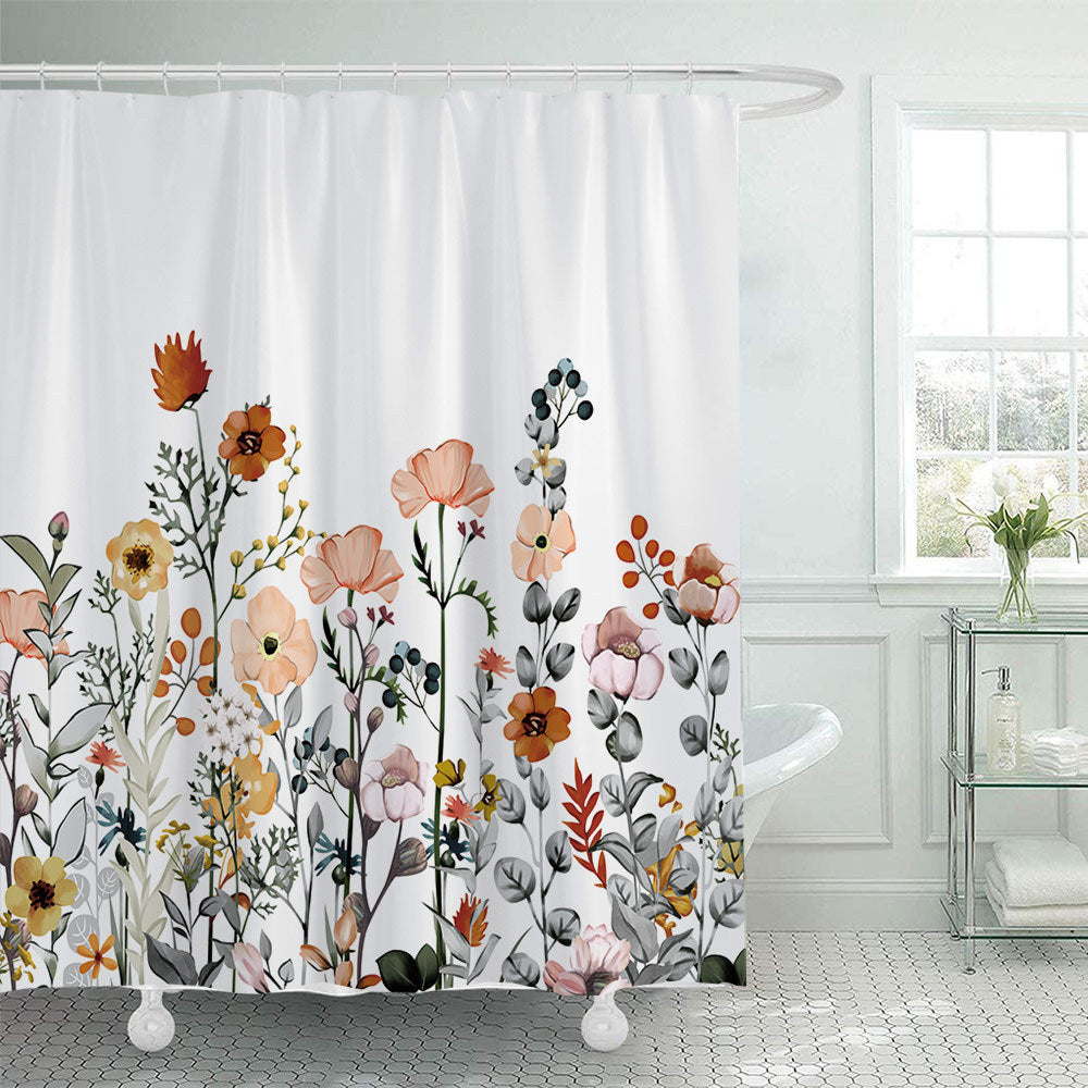 Botanical Illustration Shower Curtain