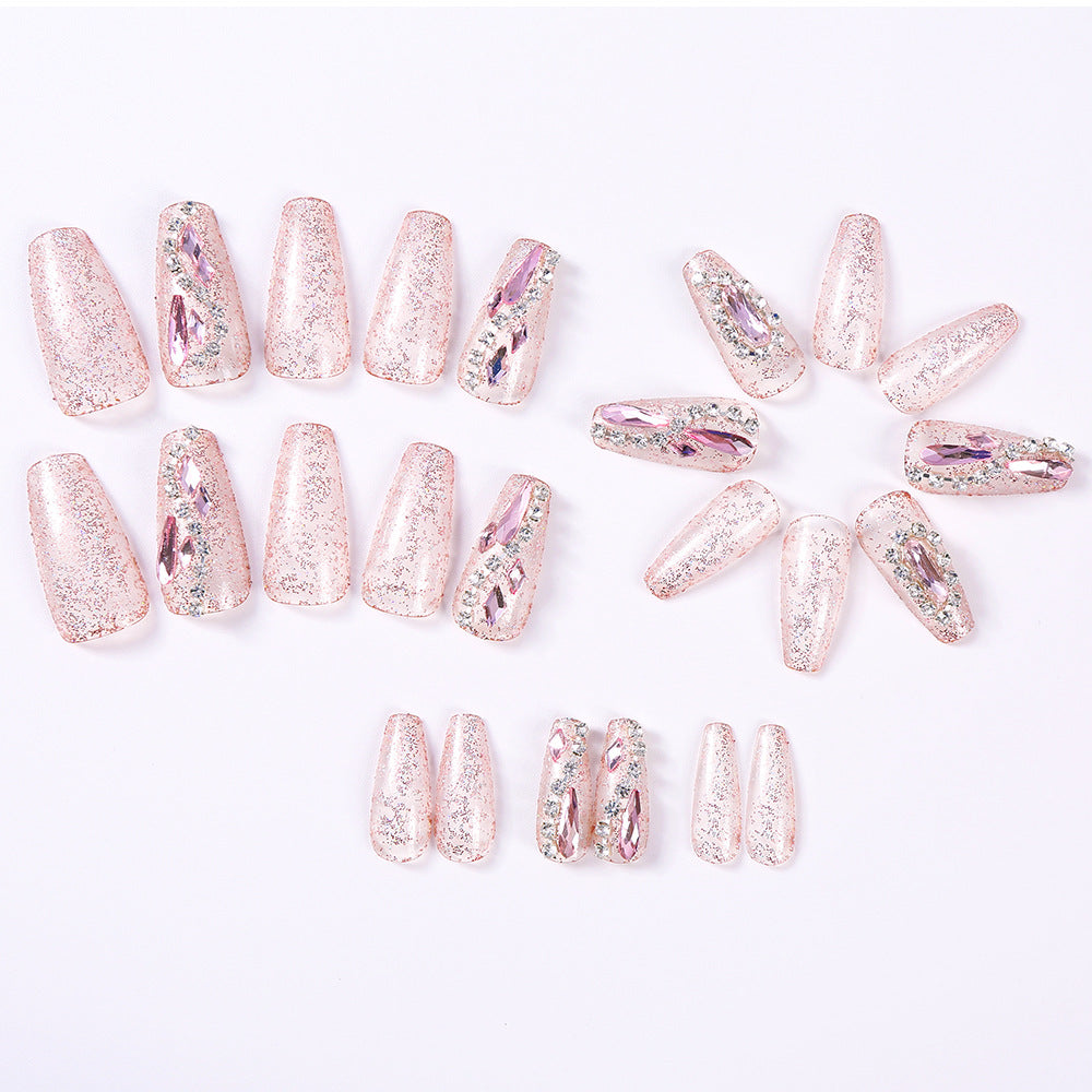 Glamorous Rhinestone-Decorated Press-On Nail Tips Acalora