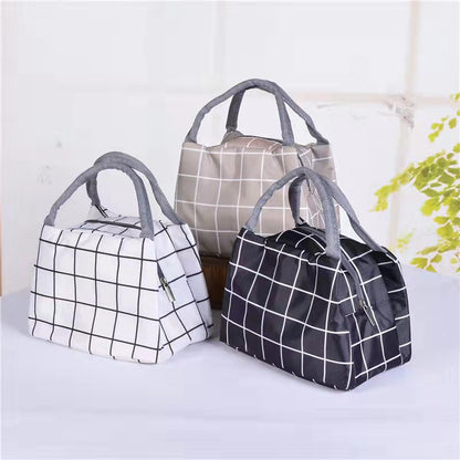 Stylish Checkered Tote Acalora