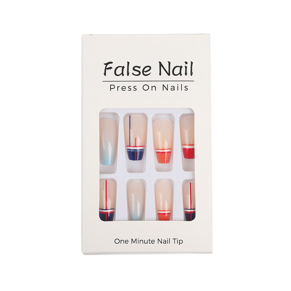 Artificial Nail Set in Modern Gradient Design Acalora