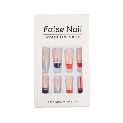 Artificial Nail Set in Modern Gradient Design Acalora