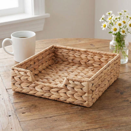 Handwoven Decorative Storage Tray Acalora