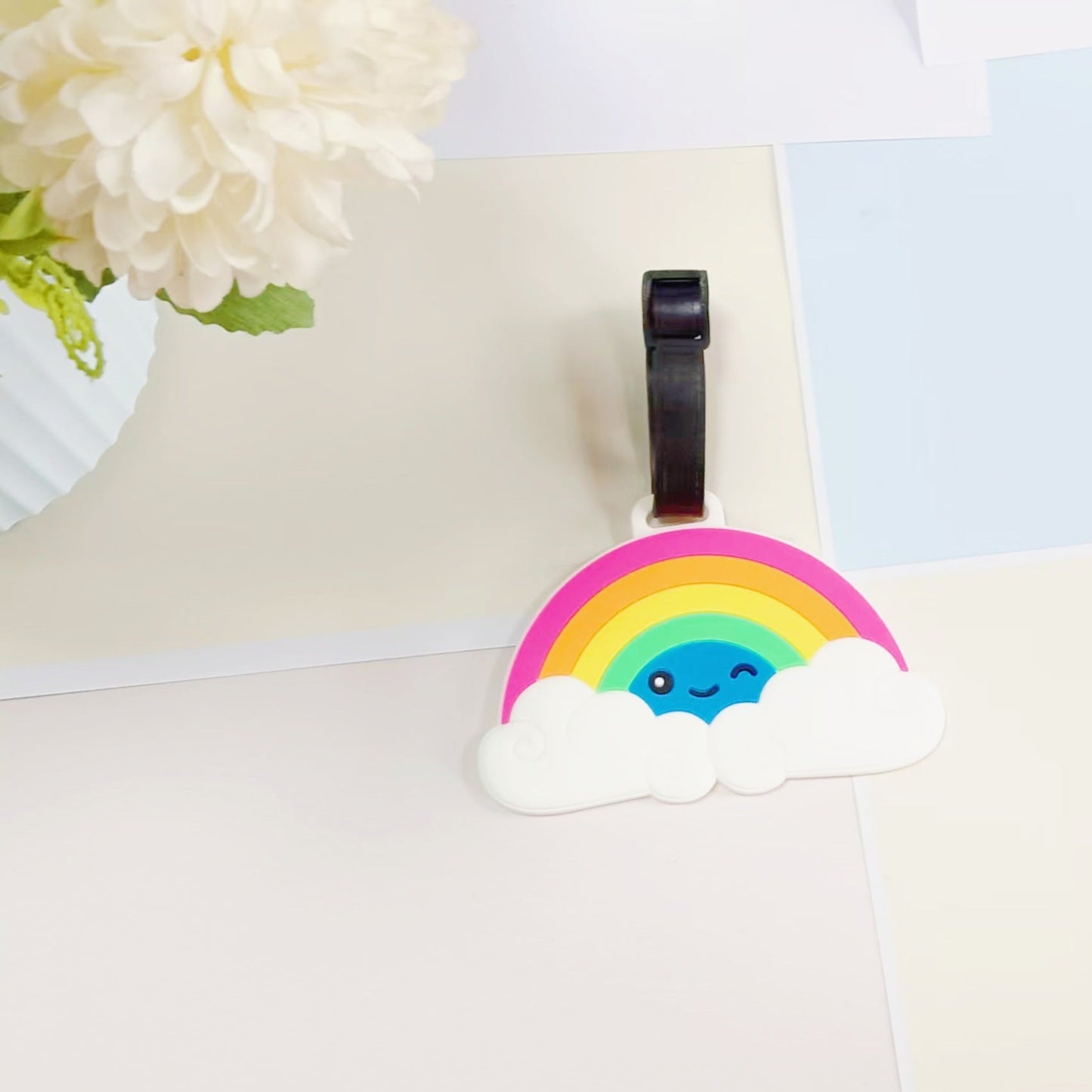 Unisex Luggage Tag in Flamingo Design Skanto